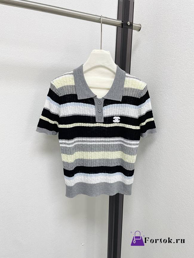 Fortok Miu Miu button-up knit top Polo - 1