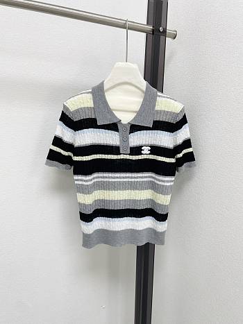 Fortok Miu Miu button-up knit top Polo