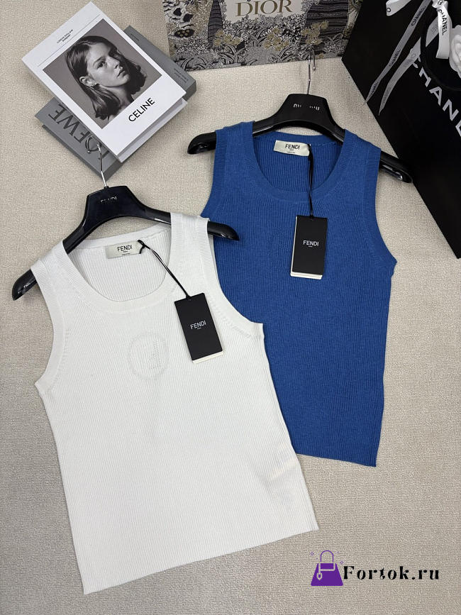 Fortok Fendi Tank Top White - 1
