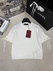 Fortok Gucci Braided cotton blend top White - 3
