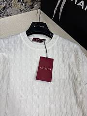 Fortok Gucci Braided cotton blend top White - 4