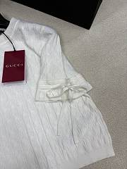 Fortok Gucci Braided cotton blend top White - 5