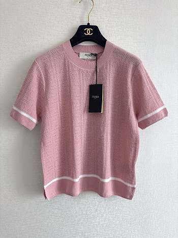 Fortok Fendi Pink Cotton Top Pink 