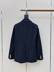 Fortok Polo Ralph Lauren Crest Embellished Blazer  - 5
