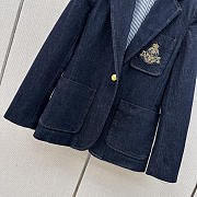 Fortok Polo Ralph Lauren Crest Embellished Blazer  - 6