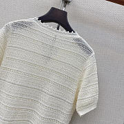 Fortok Loro Piana Short-Sleeve Top White  - 5