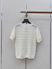 Fortok Loro Piana Short-Sleeve Top White  - 3