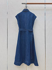 Fortok Brunello Cucinelli Midi Dress Denim  - 6