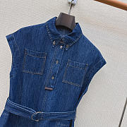 Fortok Brunello Cucinelli Midi Dress Denim  - 4