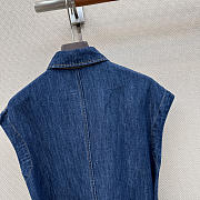 Fortok Brunello Cucinelli Midi Dress Denim  - 2