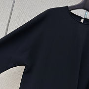 Fortok Celine WRAP DRESS IN CADY - BLACK - 6