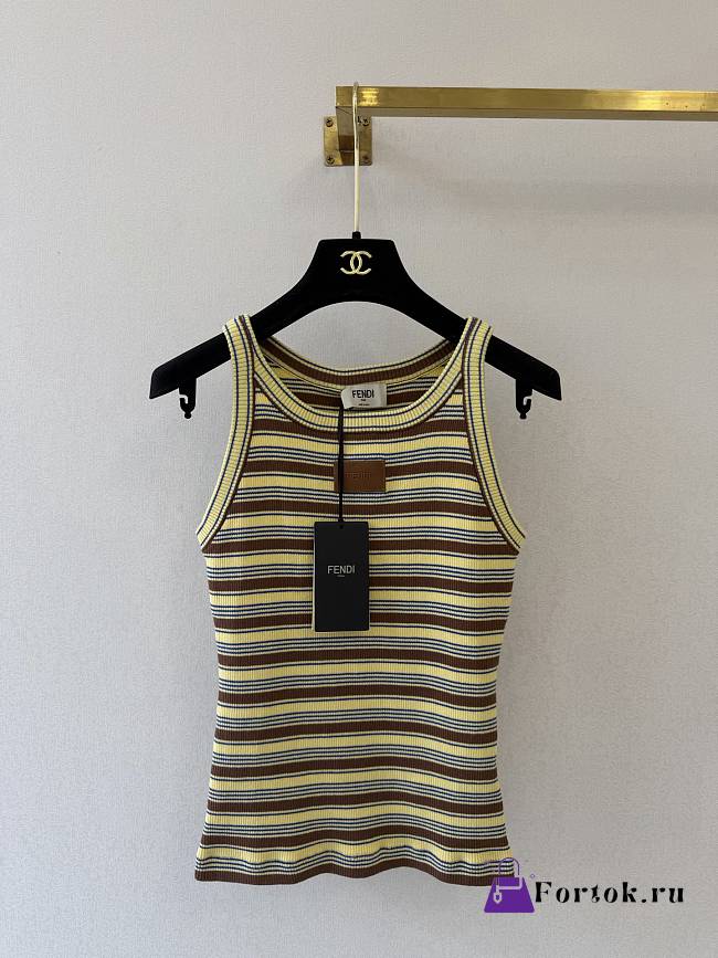 Fortok Fendi Top Cotton Multicolour Tank Top 02 - 1