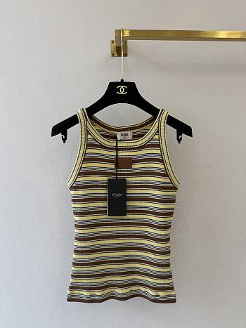 Fortok Fendi Top Cotton Multicolour Tank Top 02