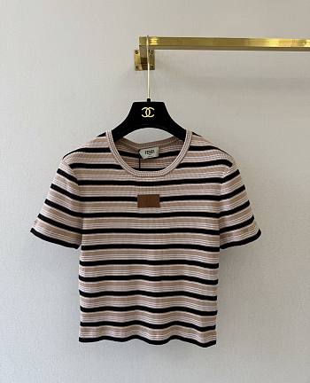Fortok Fendi Top Cotton Multicolour Crop Top 01