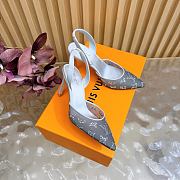 Fortok Louis Vuitton Gala Slingback Pump Silver 8.5cm - 1