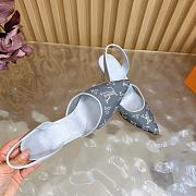 Fortok Louis Vuitton Gala Slingback Pump Silver 8.5cm - 6