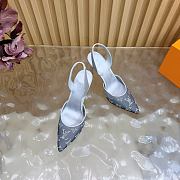 Fortok Louis Vuitton Gala Slingback Pump Silver 8.5cm - 5