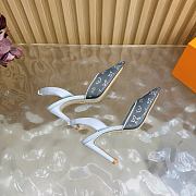 Fortok Louis Vuitton Gala Slingback Pump Silver 8.5cm - 4