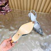 Fortok Louis Vuitton Gala Slingback Pump Silver 8.5cm - 3