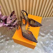 Fortok Louis Vuitton Gala Slingback Pump Brown 8.5cm - 1