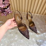 Fortok Louis Vuitton Gala Slingback Pump Brown 8.5cm - 4