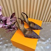 Fortok Louis Vuitton Gala Slingback Pump Brown 8.5cm - 5