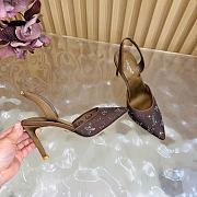 Fortok Louis Vuitton Gala Slingback Pump Brown 8.5cm - 6