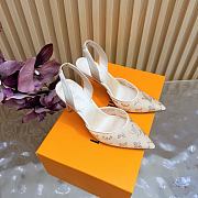 Fortok Louis Vuitton Gala Slingback Pump Light Biege 8.5cm - 5