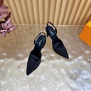 Fortok Louis Vuitton Gala Slingback Pump Black 8.5cm - 4