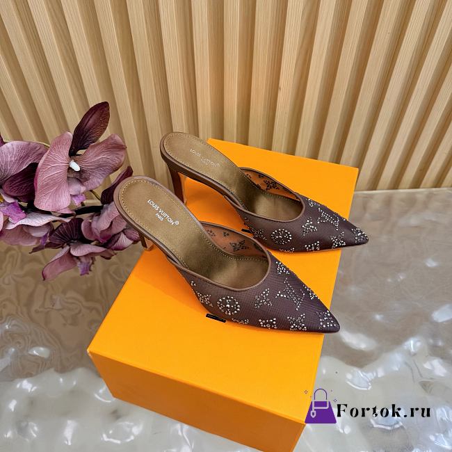 Fortok Louis Vuitton Gala Mule Brown 8.5cm - 1