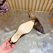 Fortok Louis Vuitton Gala Mule Brown 8.5cm - 2
