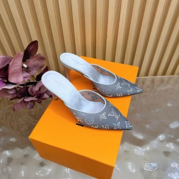 Fortok Louis Vuitton Gala Mule Silver 8.5cm