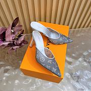 Fortok Louis Vuitton Gala Mule Silver 8.5cm - 2