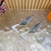 Fortok Louis Vuitton Gala Mule Silver 8.5cm - 4