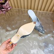 Fortok Louis Vuitton Gala Mule Silver 8.5cm - 5