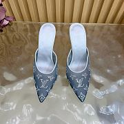 Fortok Louis Vuitton Gala Mule Silver 8.5cm - 6