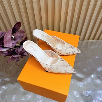 Fortok Louis Vuitton Gala Mule Light Biege 8.5cm