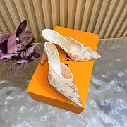 Fortok Louis Vuitton Gala Mule Light Biege 8.5cm - 6