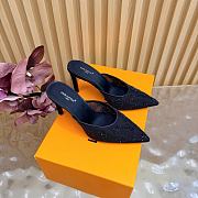 Fortok Louis Vuitton Gala Mule Black 8.5cm - 1