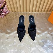 Fortok Louis Vuitton Gala Mule Black 8.5cm - 6