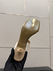 Fortok Louis Vuitton 6AM Mules Satin Beige 5.5cm - 6