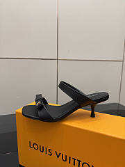 Fortok Louis Vuitton 6AM Mules Leather Black 5.5cm - 5