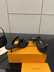 Fortok Louis Vuitton 6AM Mules Leather Black 5.5cm - 4