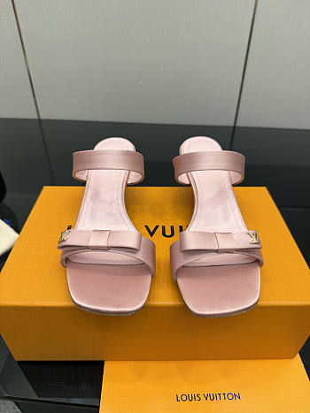 Fortok Louis Vuitton 6AM Mules Satin Pink 5.5cm