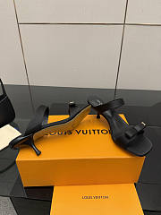 Fortok Louis Vuitton 6AM Mules Satin Black 5.5cm - 6