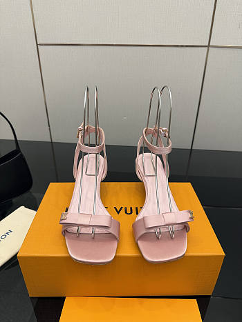 Fortok Louis Vuitton 6AM Sandal Satin Pink 5.5cm