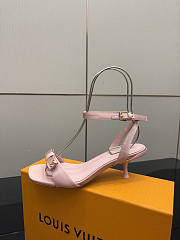 Fortok Louis Vuitton 6AM Sandal Satin Pink 5.5cm - 5