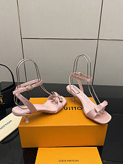 Fortok Louis Vuitton 6AM Sandal Satin Pink 5.5cm - 4