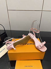 Fortok Louis Vuitton 6AM Sandal Satin Pink 5.5cm - 2