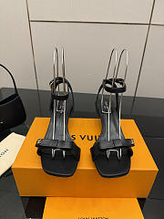Fortok Louis Vuitton 6AM Sandal Leather Black 5.5cm - 1
